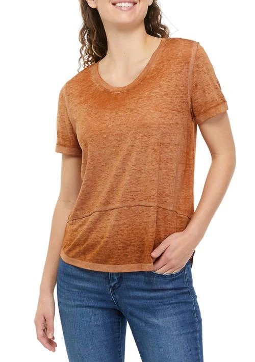American Rag Rag Womens Scoop Neck Burnout Top 1
