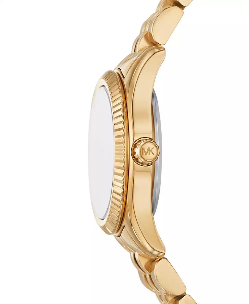 Michael Kors Women's Lexington Three-Hand Gold-Tone Stainless Steel Watch 26mm