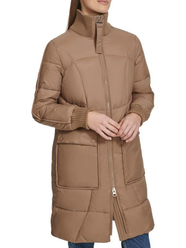 Andrew Marc Pavia Quilted Faux Down Hooded Puffer Jacket 4
