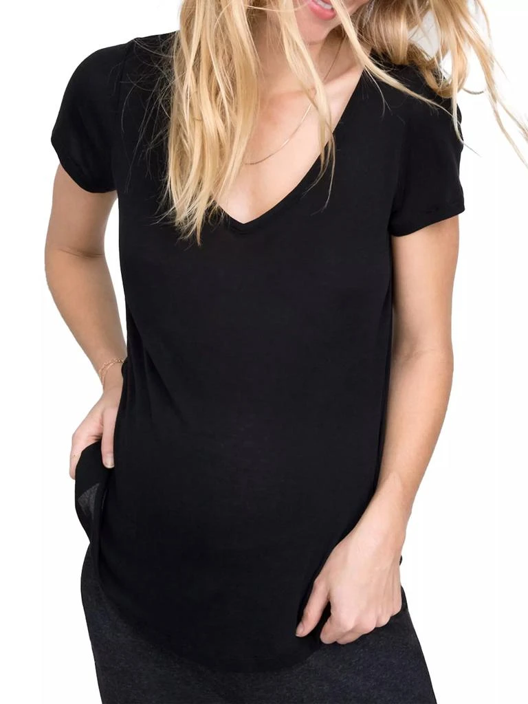 HATCH The Maternity Fitted Vee T-Shirt 1