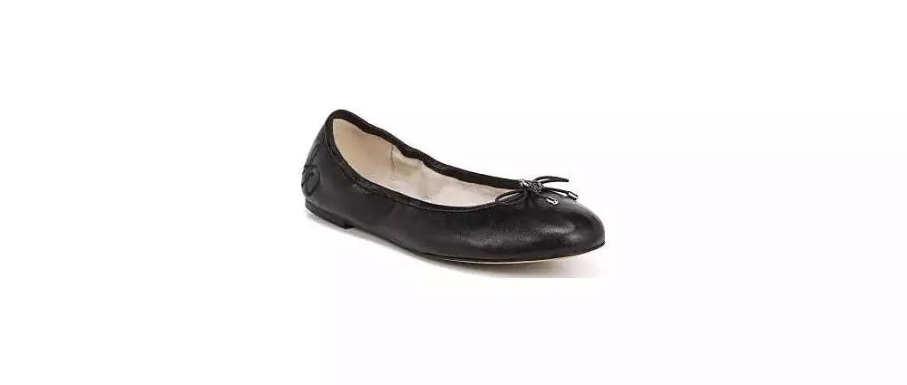 Sam Edelman Felicia Leather Cushioned Ballet Flats