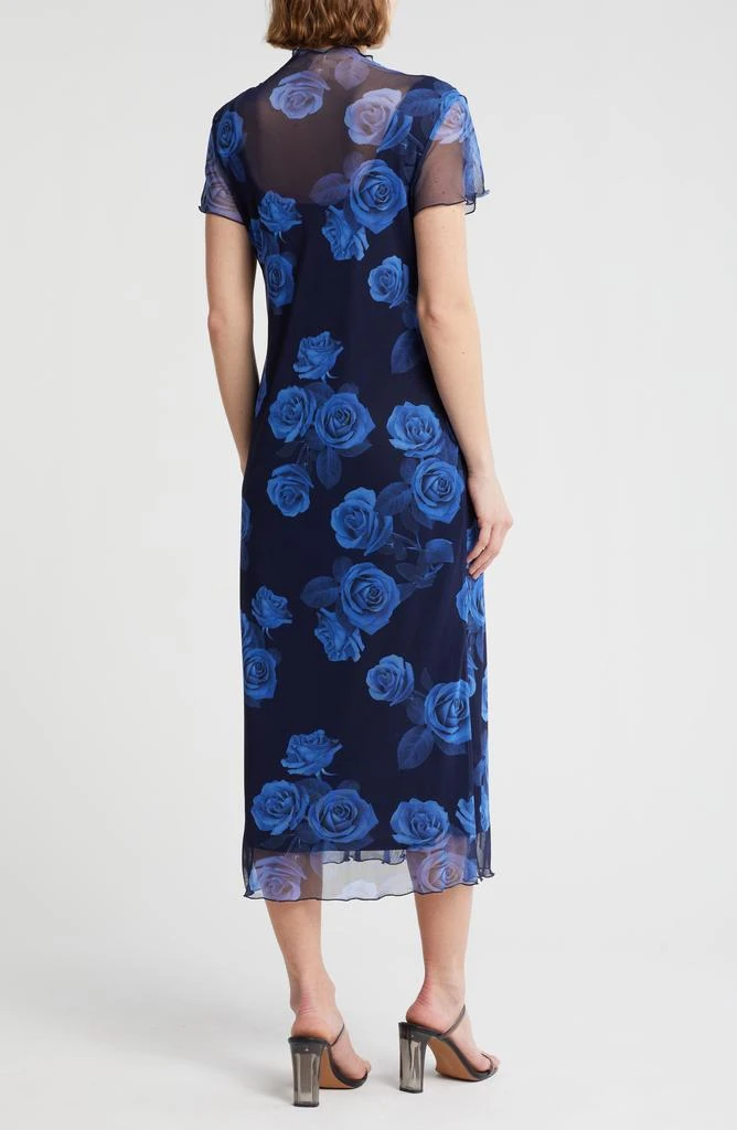 Bebe Powermesh T-Shirt Midi Dress 2