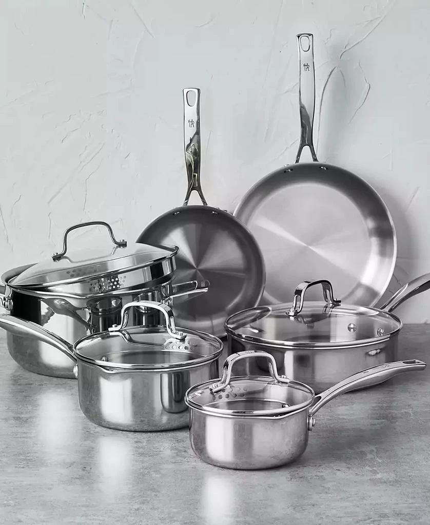 ZWILLING HENCKELS CLAD H3 10 Pc Stainless Steel Cookware Set 1