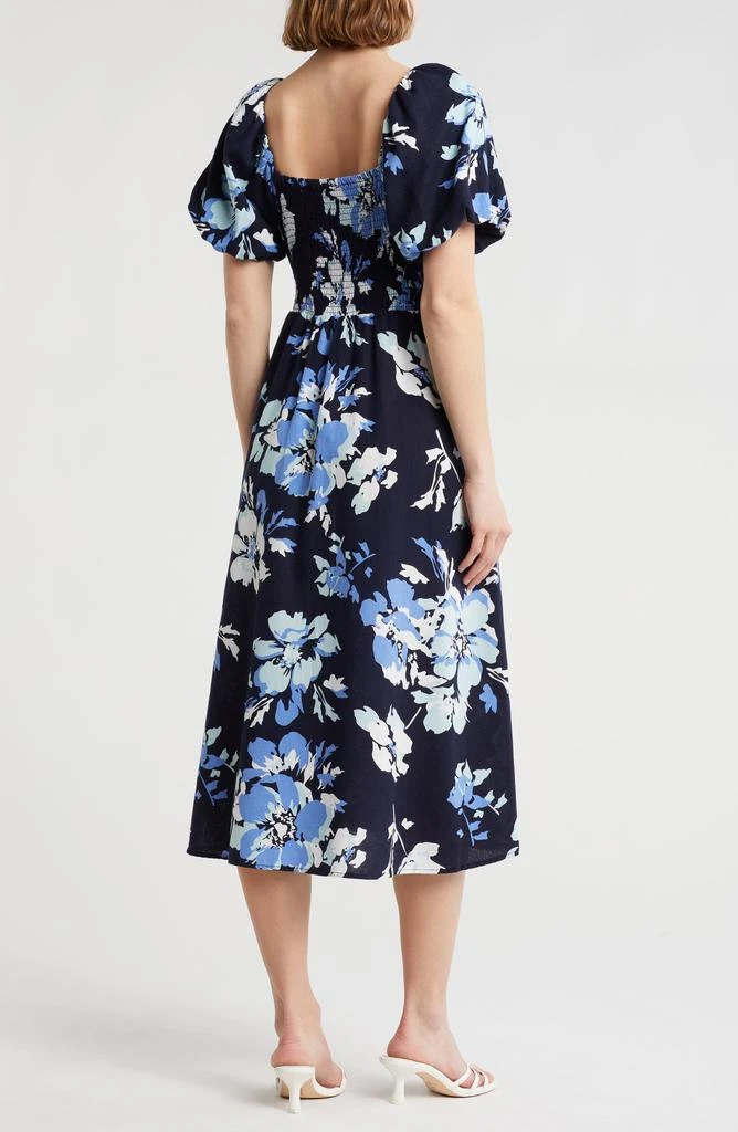 Ellen Tracy Floral Balloon Sleeve Maxi Dress 2