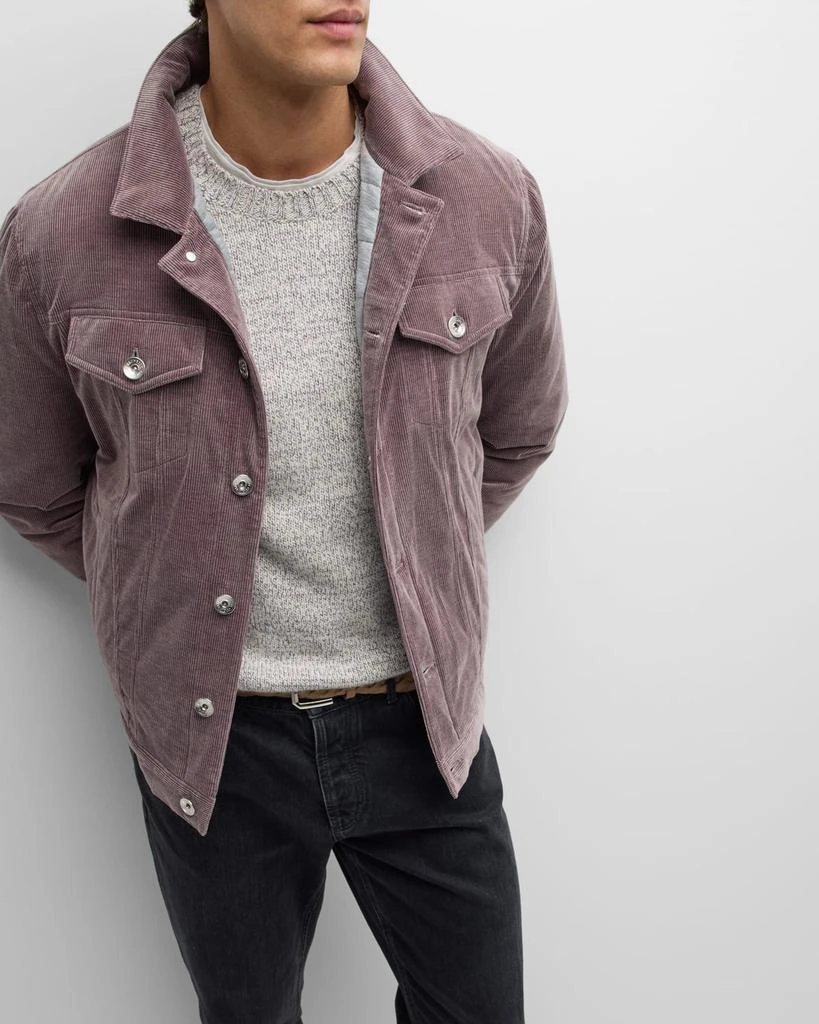Brunello Cucinelli Men's Corduroy Trucker Jacket 7