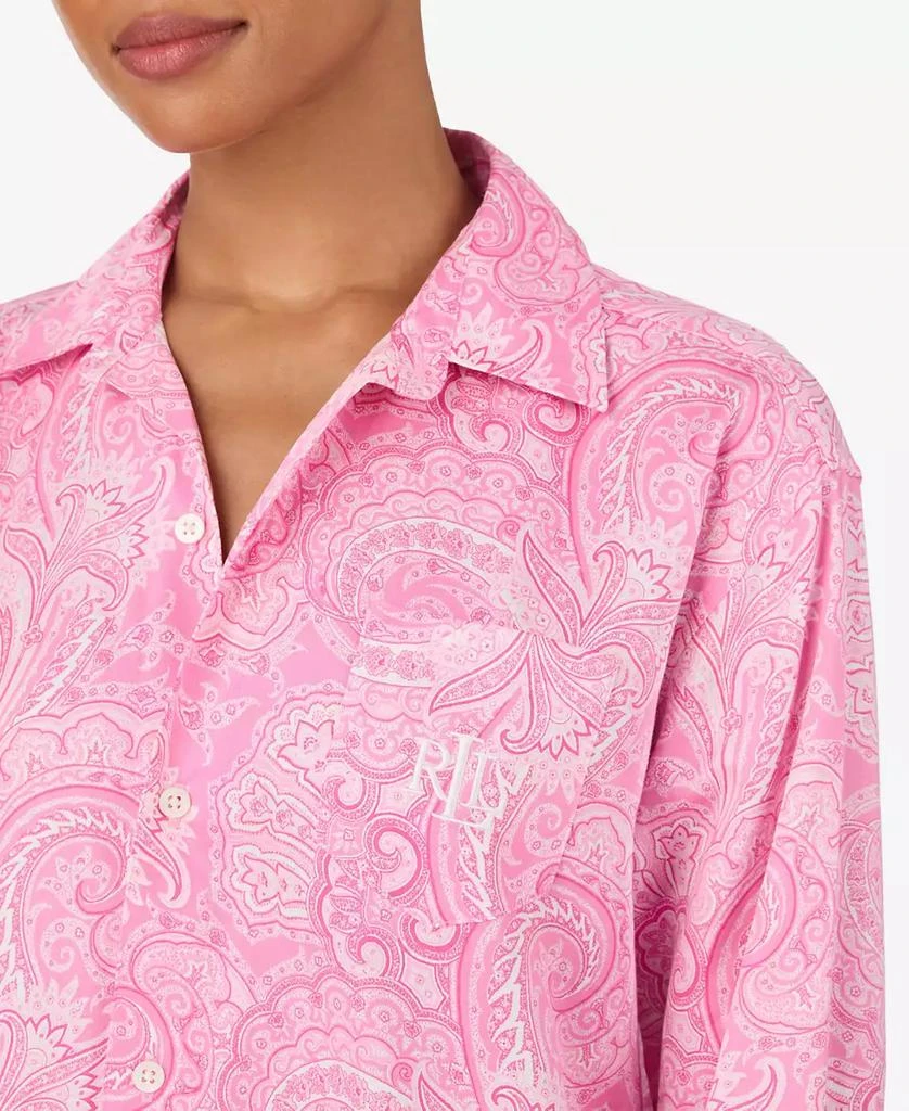 Ralph Lauren Women
s Long-Sleeve His Shirt Sleepshirt 3