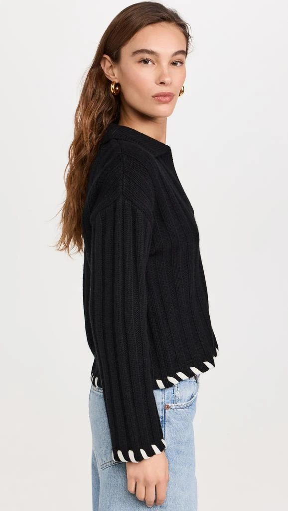 Naadam Wool Cashmere Hand Laced Polo 3