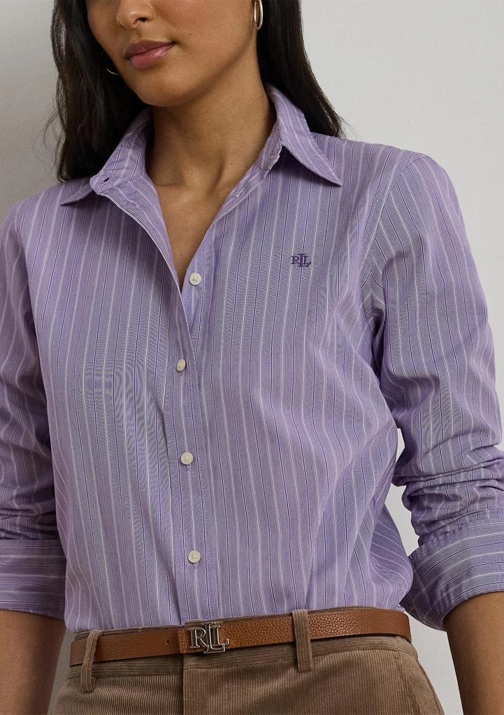 Ralph Lauren Women's Classic Fit Striped Broadcloth Shirt 3
