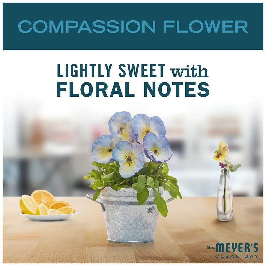 Mrs. Meyer's Clean Day Liquid Hand Soap Refill Compassion Flower 6