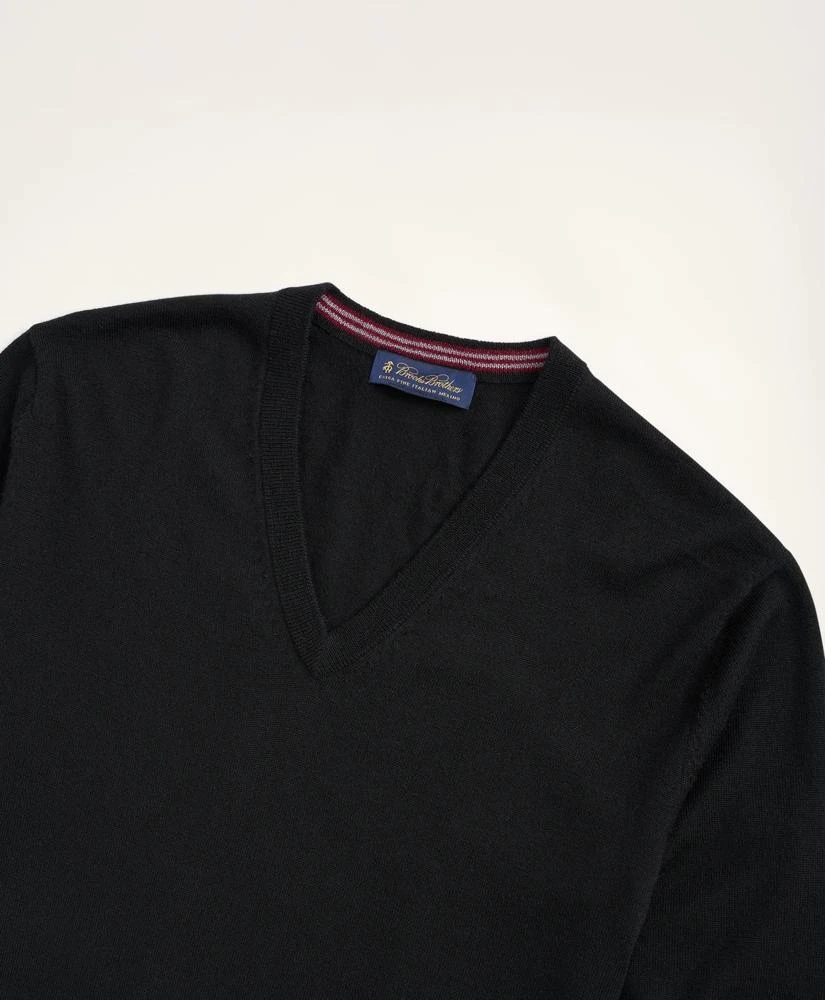 Brooks Brothers Big & Tall Merino Wool V-Neck Sweater 2