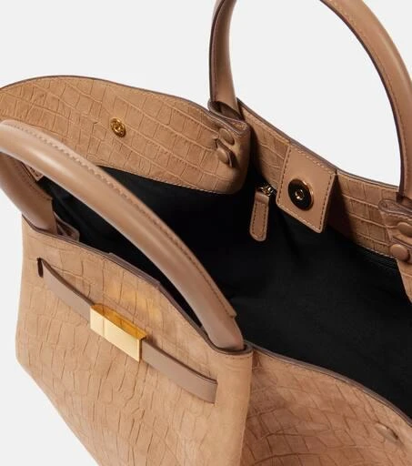 Demellier New York Midi croc-effect leather tote bag 3