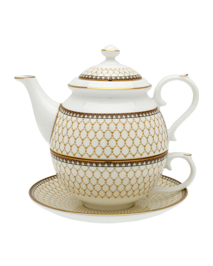 Halcyon Days Antler Trellis Tea For One Set