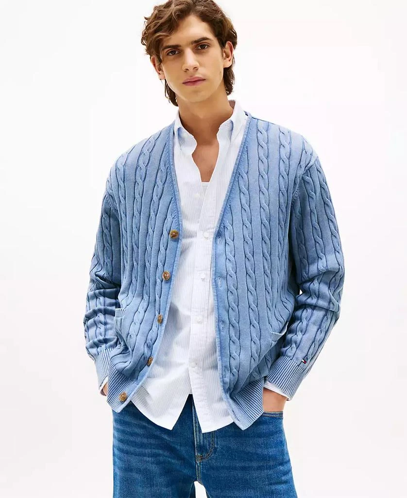 Tommy Hilfiger Men's Classic Cable Knit Cardigan 1
