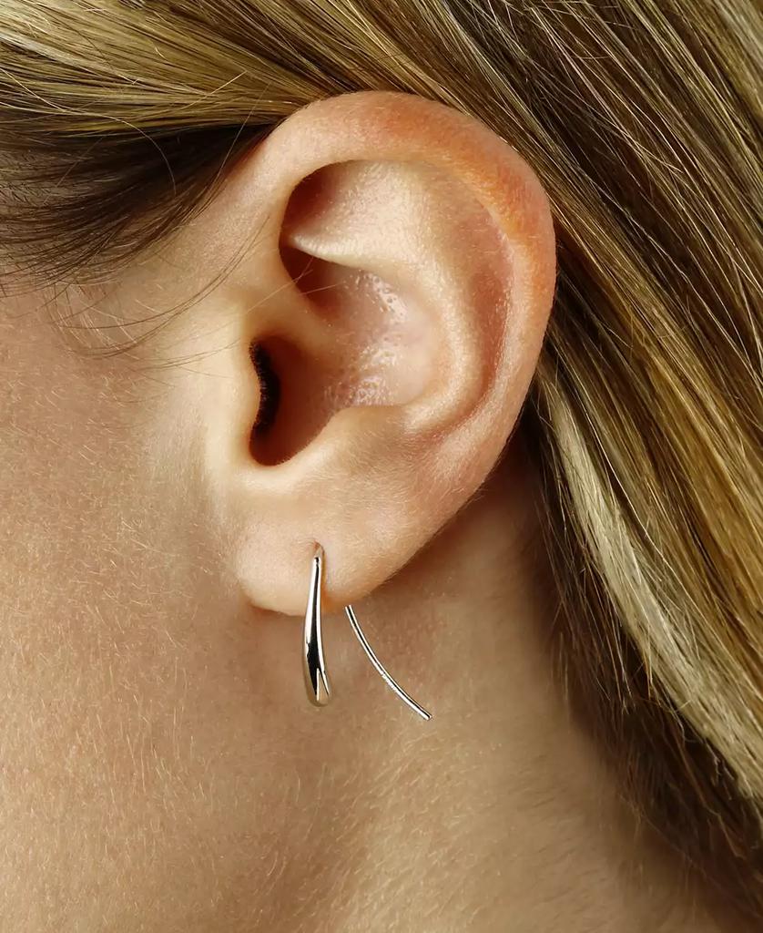 Macy's Fluid Teardrop Earrings Set in 14k White or Yellow Gold