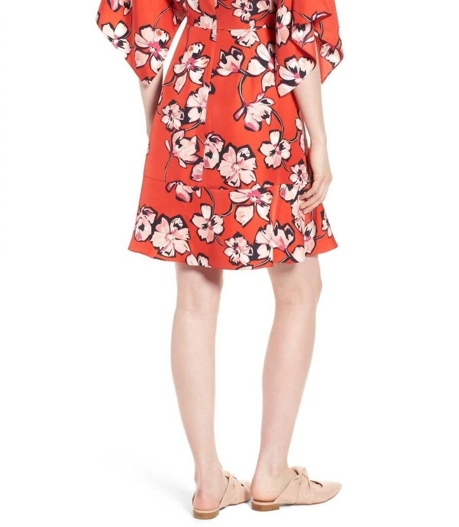 Lewit Lewit - Hibiscus Floral Print Silk Dress 3