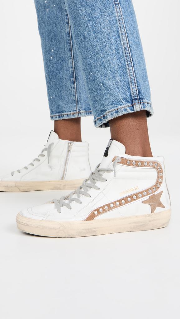 Golden Goose Slide Classic Leather Sneakers