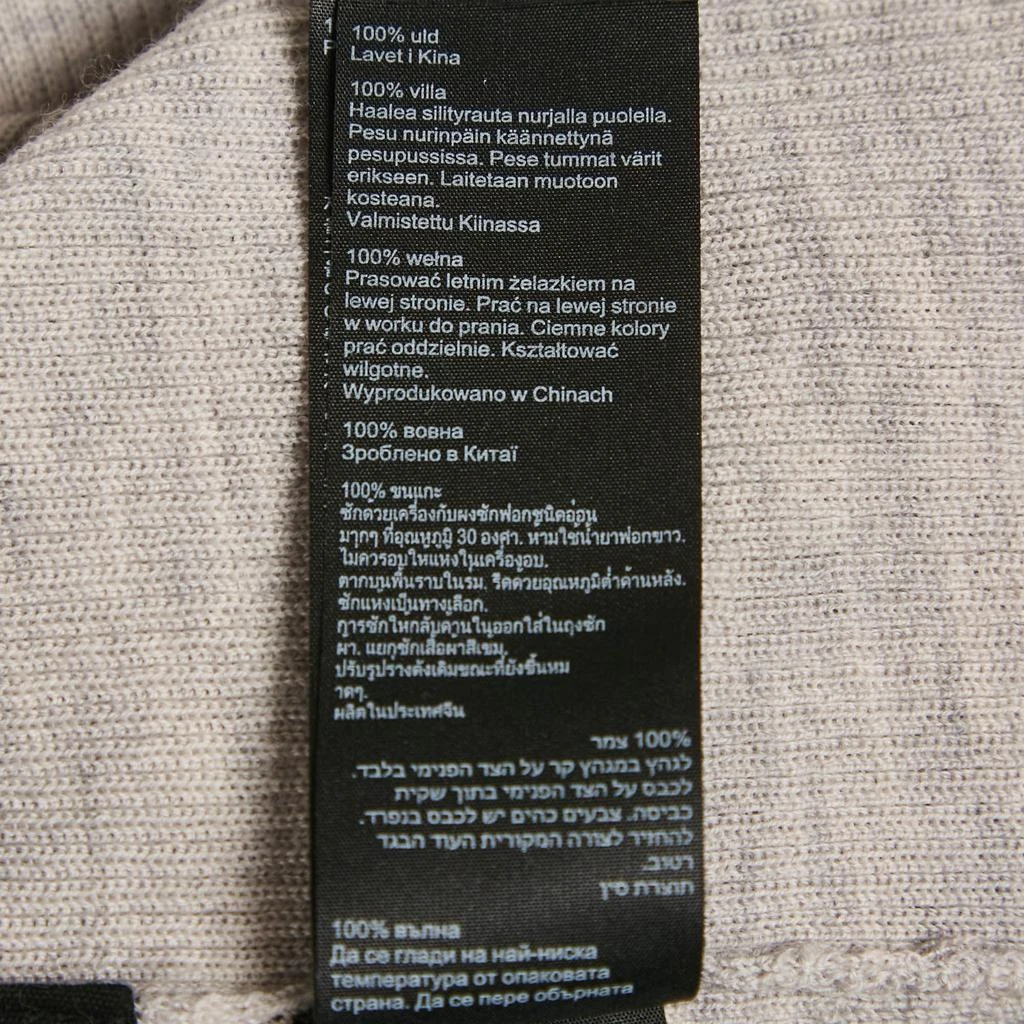 ALL SAINTS All Saints Grey Marl Wool Rib Knit Open Front Cardigan S 6