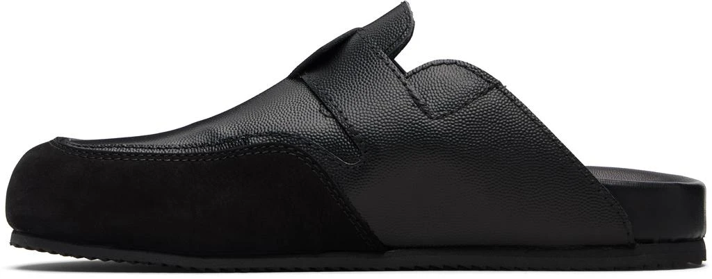 Casablanca Black Leather Outdoor Mule Loafers 3