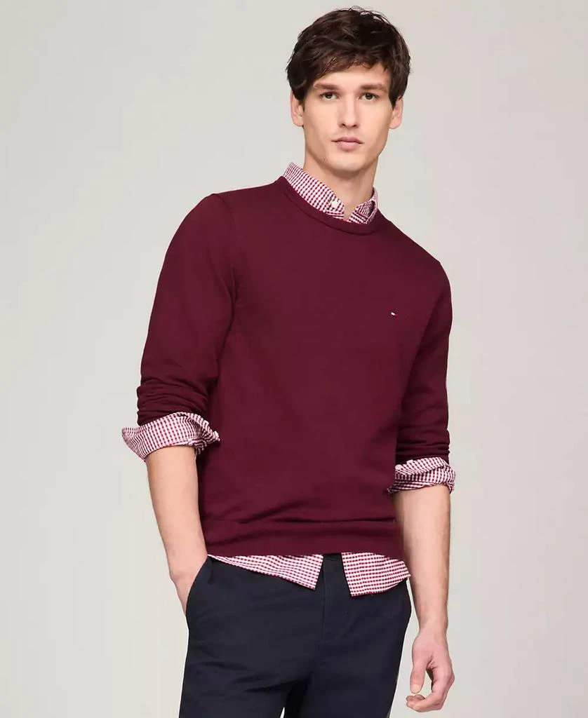 Tommy Hilfiger Men's Essential Solid Crew Neck Sweater 1