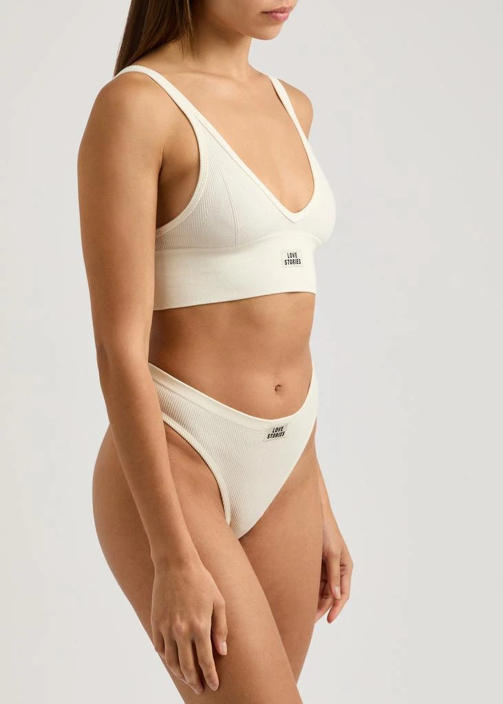 LOVE STORIES Posey cotton-blend soft-cup bra 2