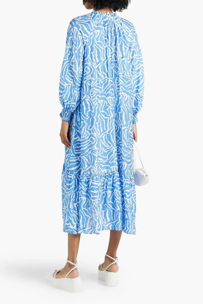 DIANE VON FURSTENBERG Fortina ruffled printed sateen midi dress 3