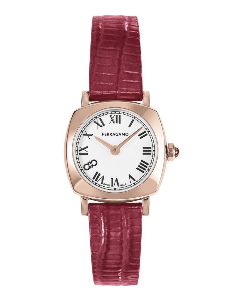 Salvatore Ferragamo Ferragamo Soft Square Leather Watch