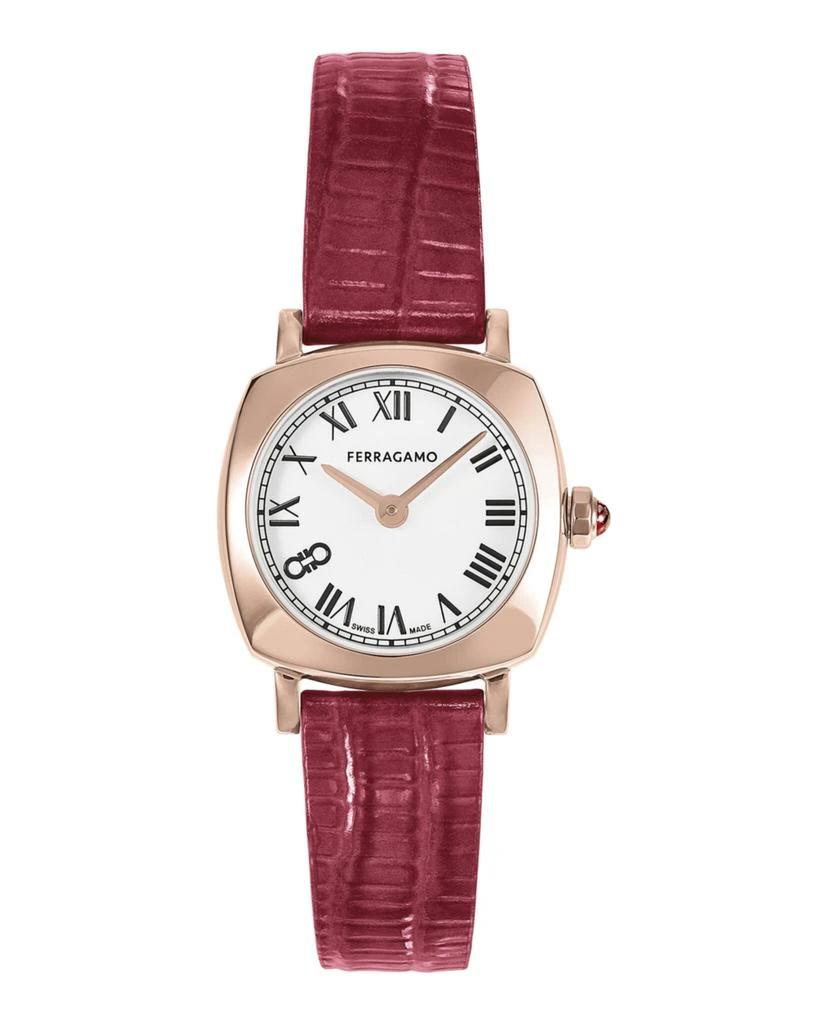 Salvatore Ferragamo Ferragamo Soft Square Leather Watch 1