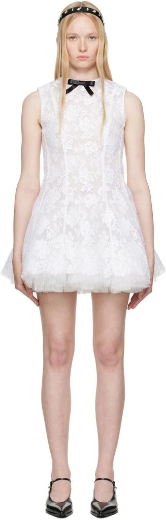 Shushu/Tong White Puffy Sleeveless Minidress 1