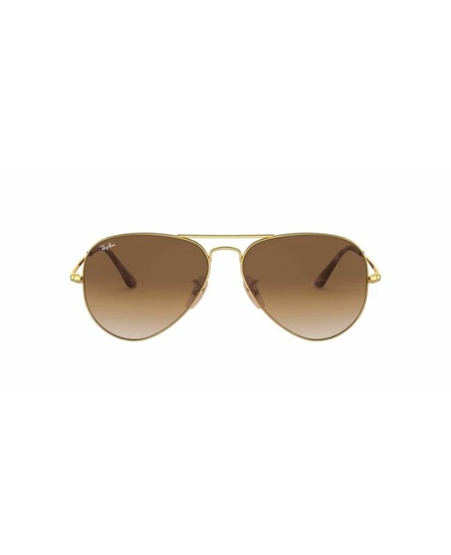 Ray-Ban Ray-Ban Gold Metal Pilot Light Brown Unisex Sunglasses RB3689 914751 58 2