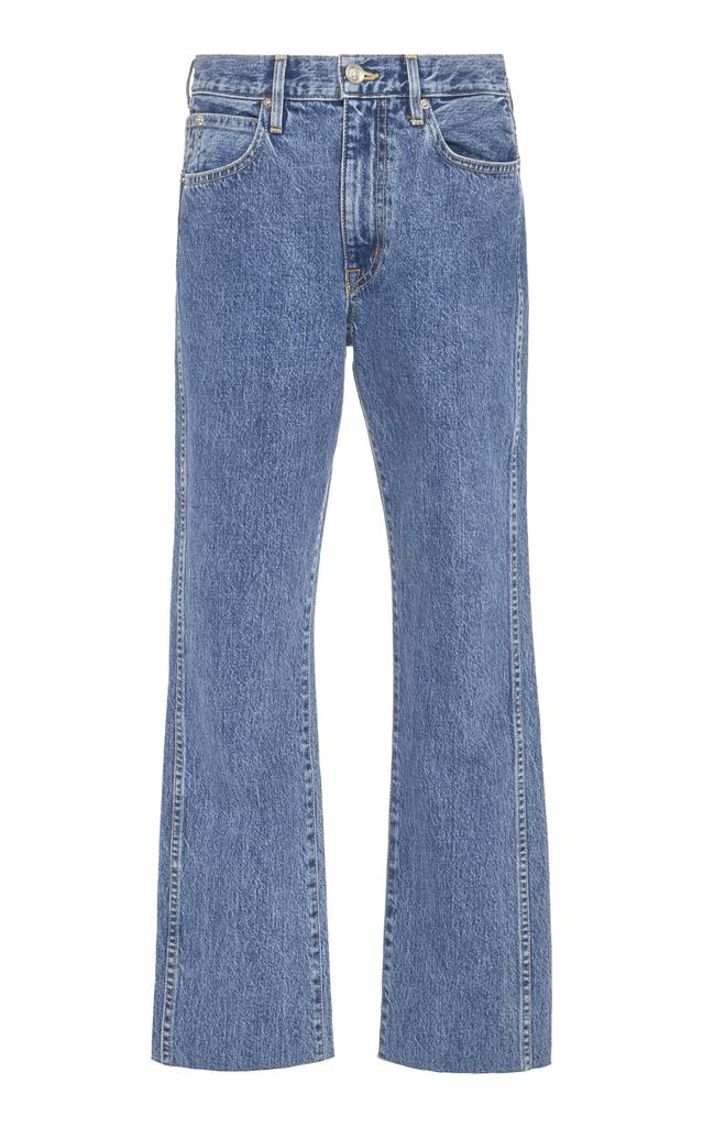 SLVRLAKE SLVRLAKE - Hero Rigid High-Rise Straight-Leg Jeans - Medium Wash - 29 - Moda Operandi