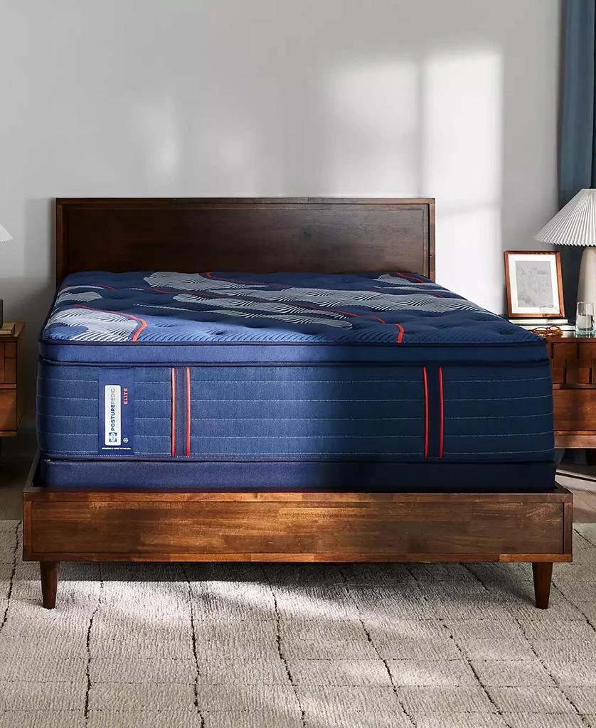 Sealy Posturepedic Elite Brenham II 16" Medium Euro Pillow Top Mattress Set -