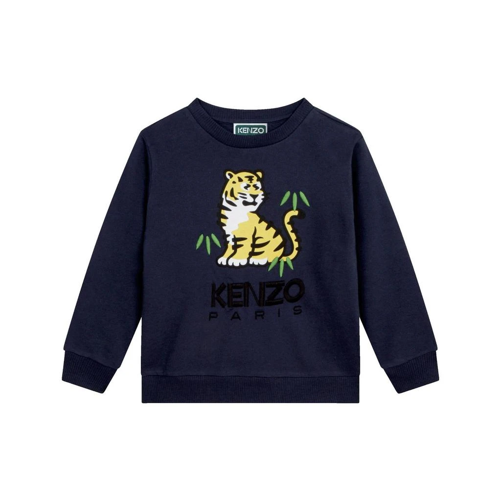 预计3周后发货 Kenzo Sweat-Shirt Marine - Enfant Garçon - Kenzo Kids 1