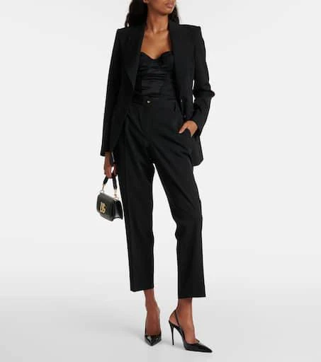 Dolce 
Gabbana Low-rise wool-blend slim pants 2