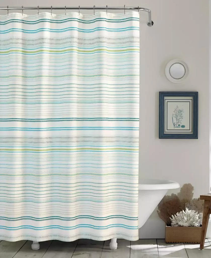 Tommy Bahama Home La Scala Breezer Cotton Shower Curtain, 72" x 72" 1