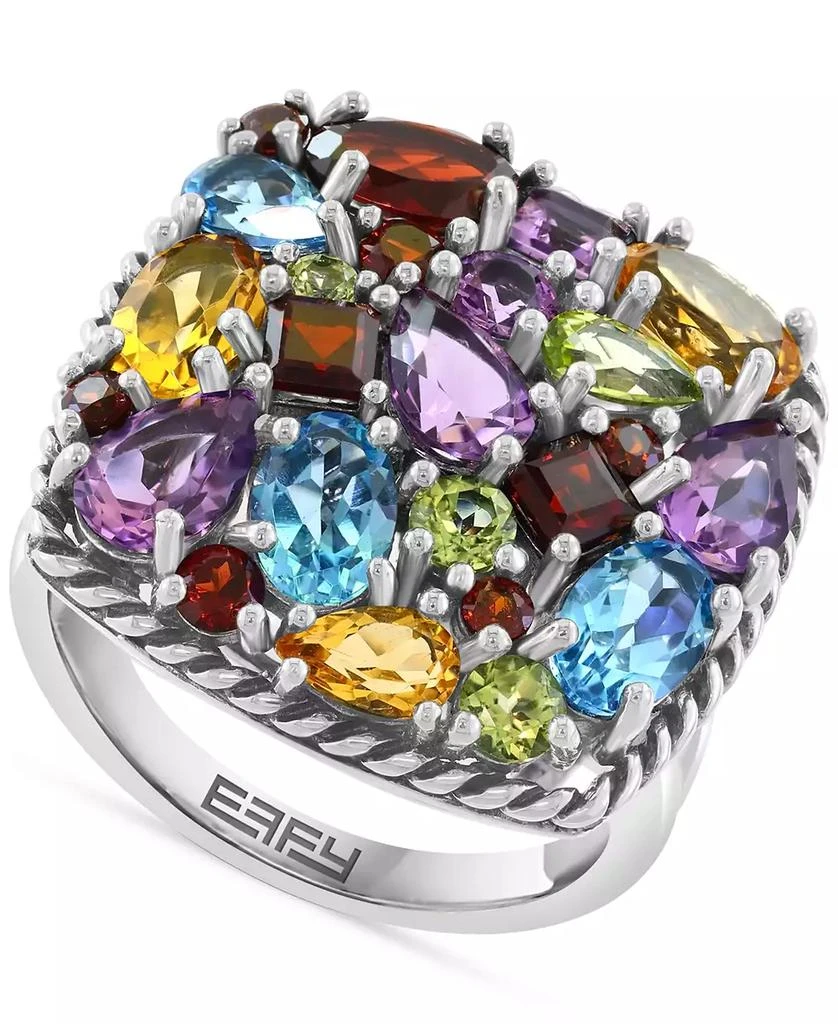Effy EFFY® Multi-Gemstone Statement Ring (7 ct. t.w.) in Sterling Silver