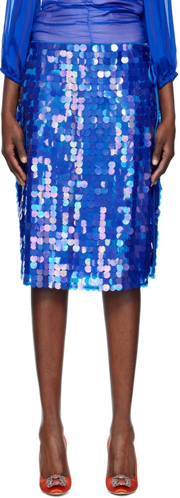 Saks Potts Blue Marna Midi Skirt 1