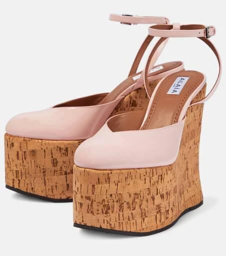 Alaïa Riviera patent leather wedges 5