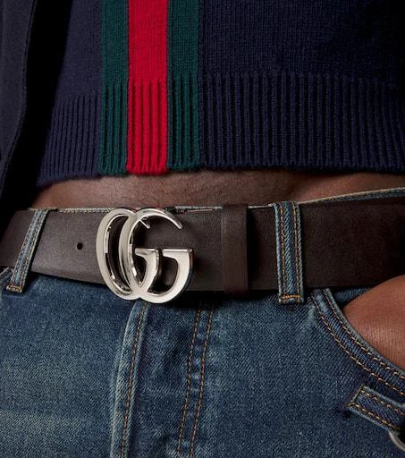 Gucci Flat Marmont leather belt 3