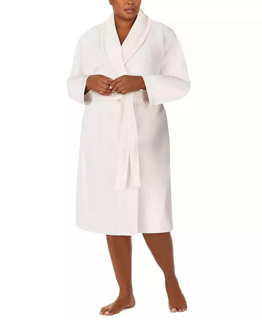 Ellen Tracy Plus Size Shawl-Collar Chenille Robe 3