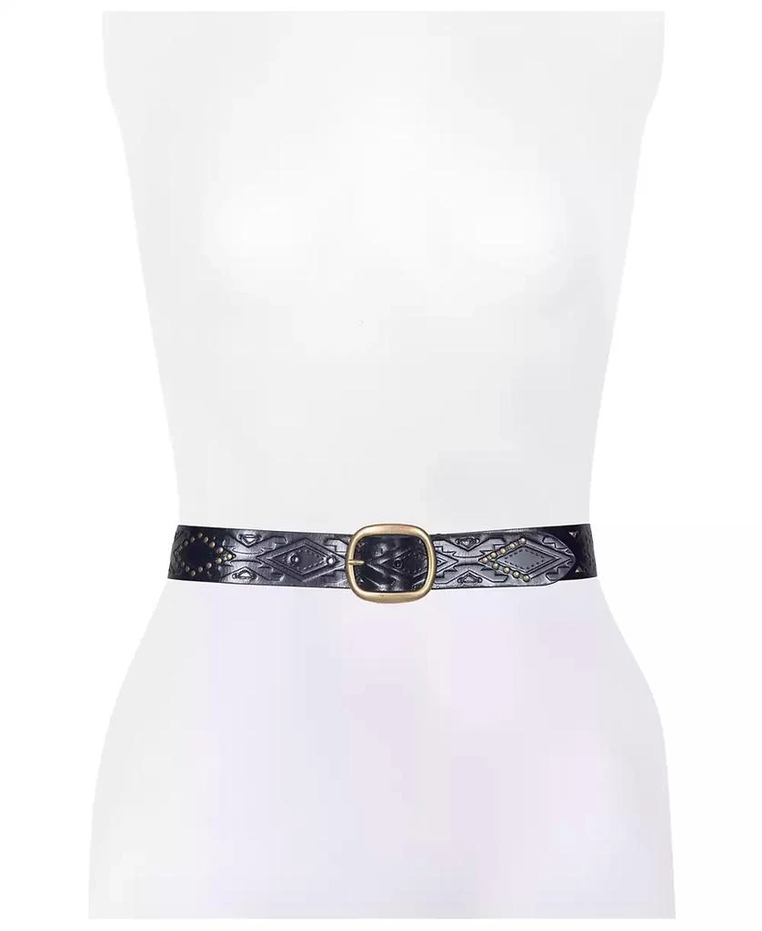 Frye Women's Southwestern Embossing Belt 4