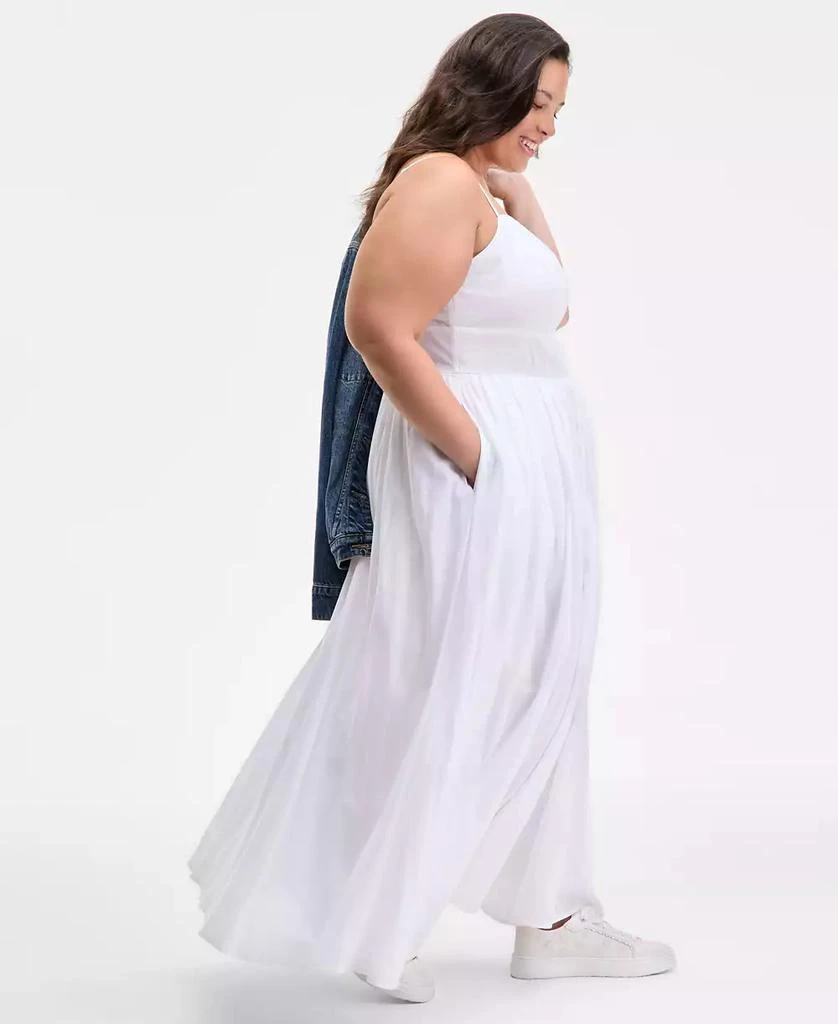 On 34th Trendy Plus Size Square-Neck Maxi Dress, Exclusively at Macy's 3