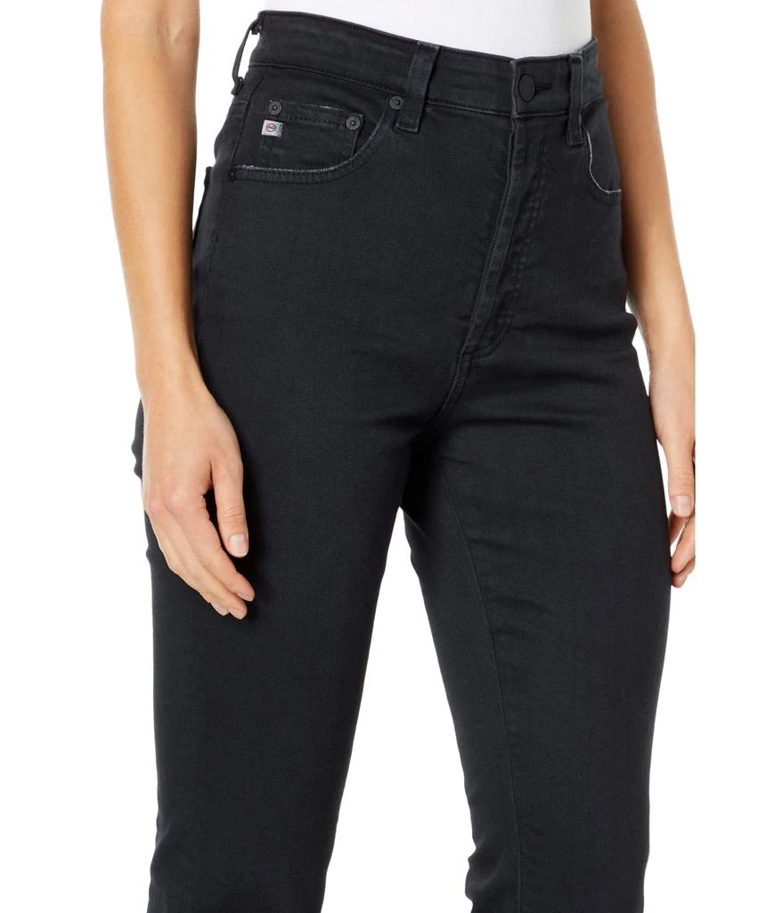 AG Jeans Alexxis Vintage High-Rise Slim Straight in 3 Years Sulfur Black 3