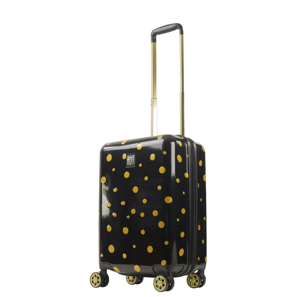 Ful Impulse Mixed Dots Hardside Spinner 22" Luggage, Black White 6