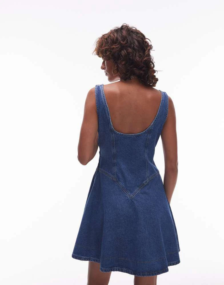 sachin and babi light blue dress Mimi Sleeveless A-Line Denim Mini Dress Medium Wash Small main image 1