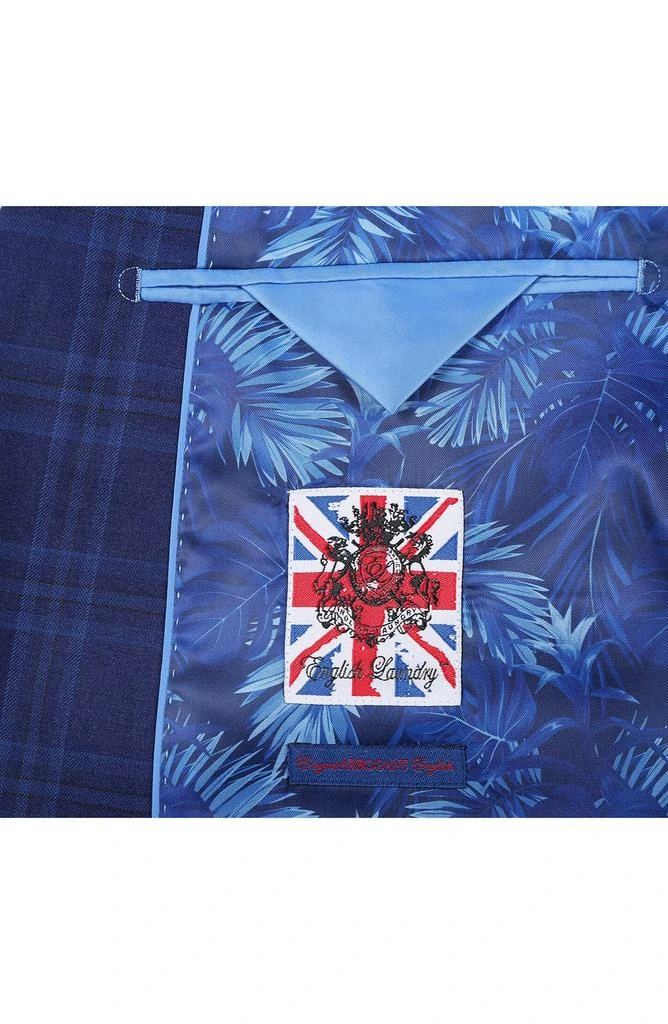 English Laundry Trim Fit Plaid Two-Piece Suit 4
