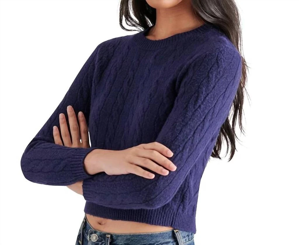 Steve Madden Steve Madden - Jeany Bow Back Cable Knit Sweater 3