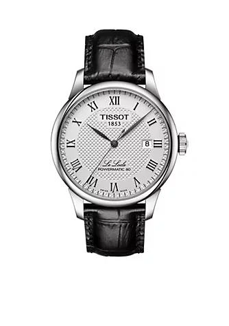 Tissot Mens Le Locle Powermatic 80 Leather Watch 1