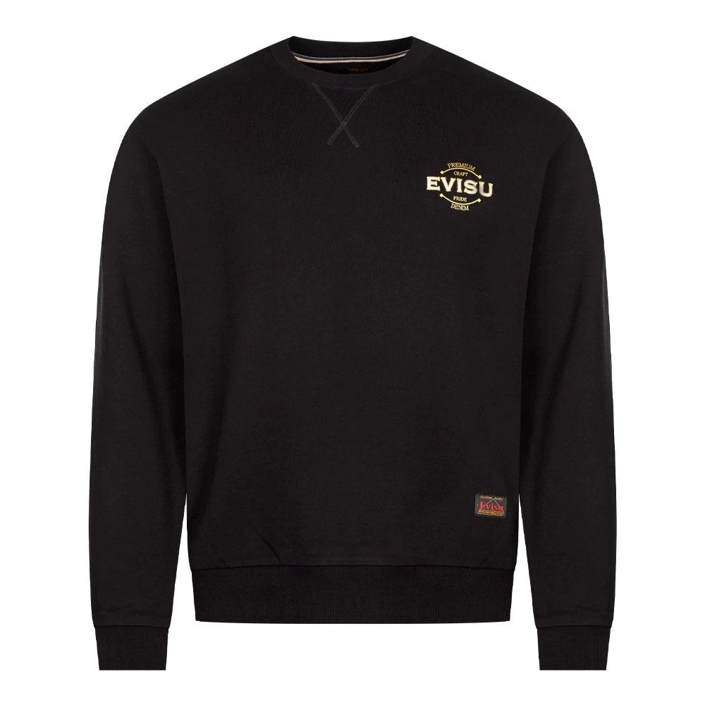 Evisu Evisu Gold Logo Sweatshirt - Black 1