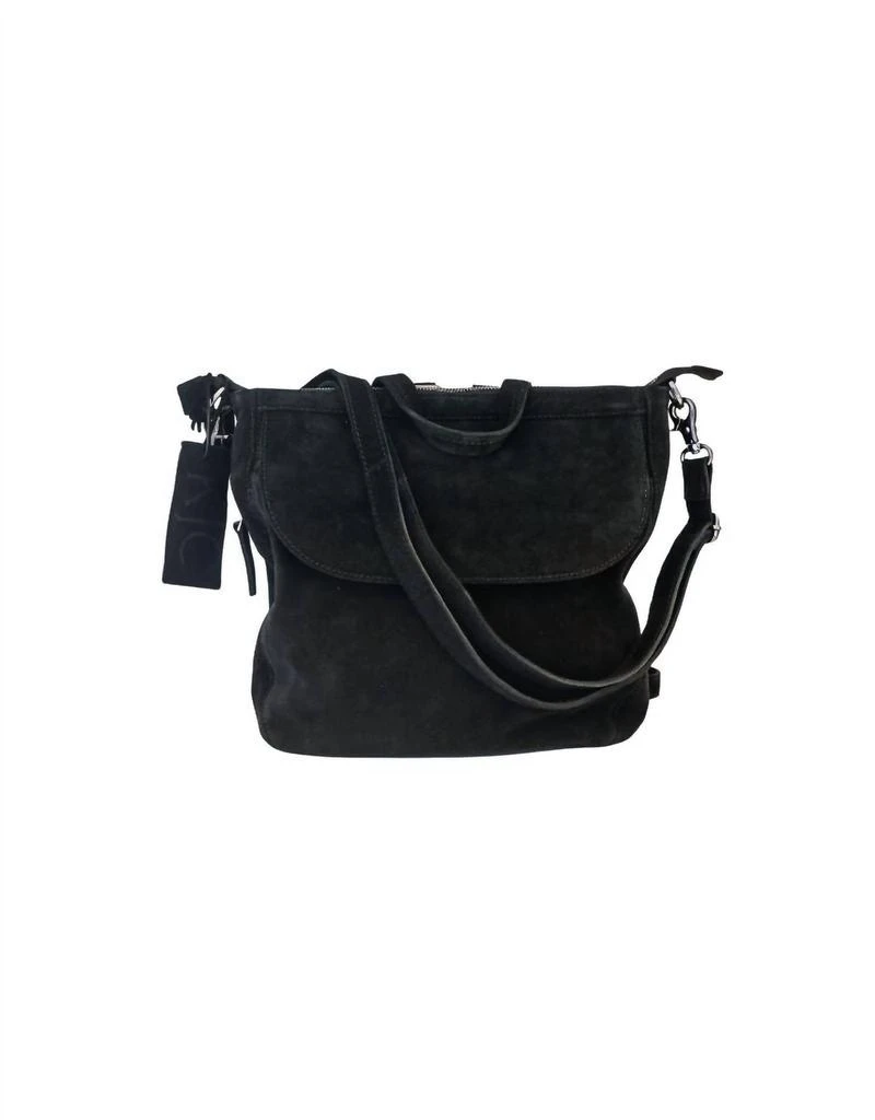 KJC Kjc - Asher Convertible Suede Backpack Tote Bag