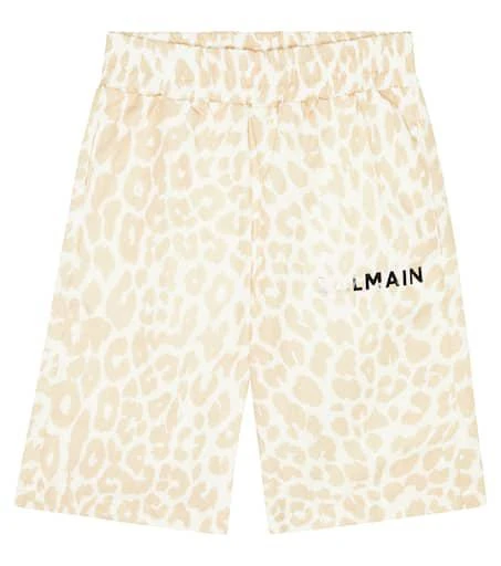 Balmain Leopard-print cotton shorts 1